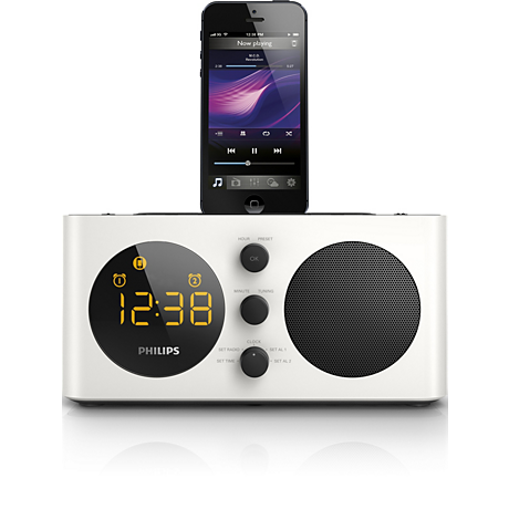 AJ6200D/12  Radio reloj despertador para iPod/iPhone