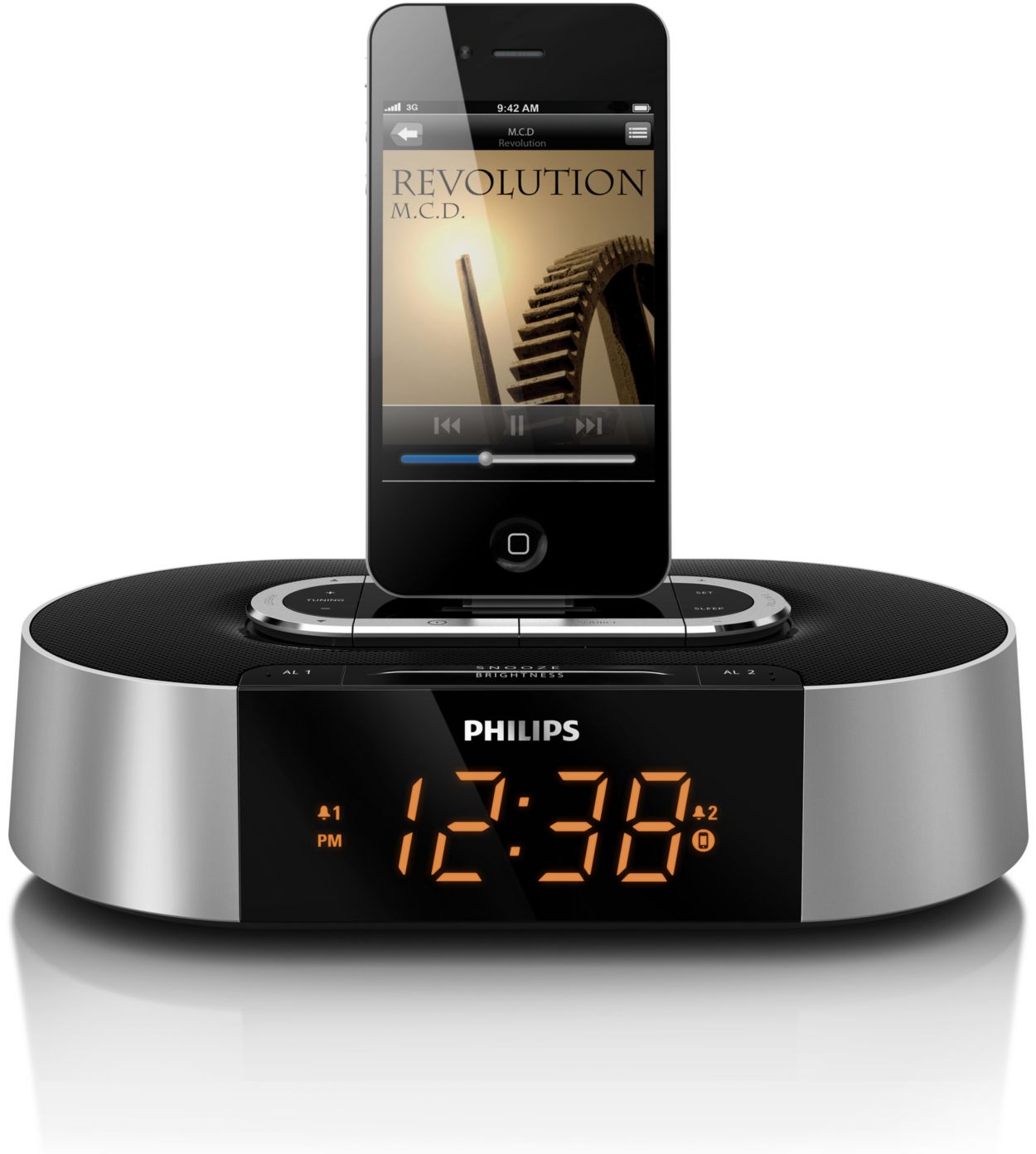 Afhankelijk walgelijk seinpaal Klokradio met alarm, voor iPod/iPhone AJ7030D/12 | Philips