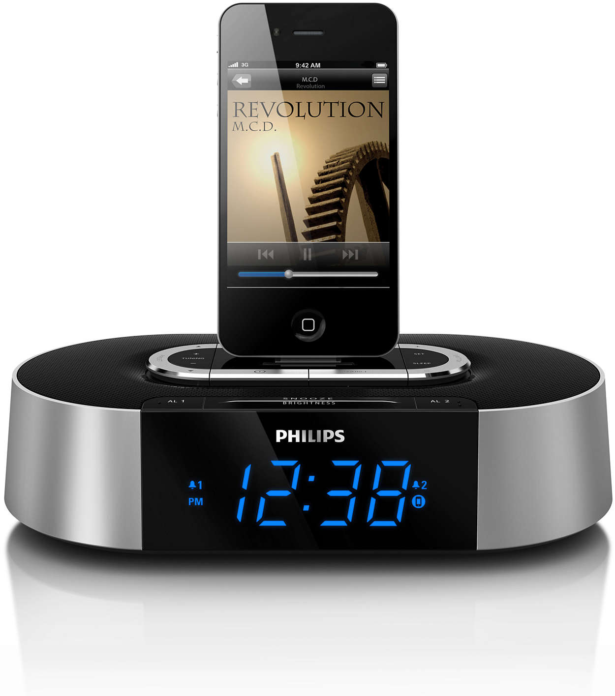 Réveillez-vous au son de la musique de votre iPod/iPhone.