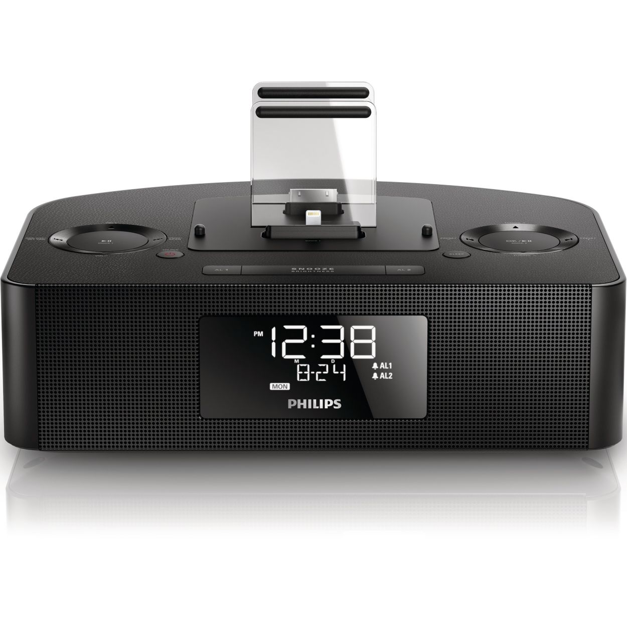 Dual Dock Triple Charging Clock Radio Aj7260d 37 Philips