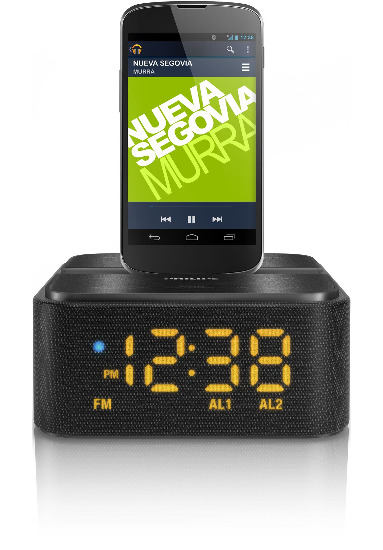 AndroidWeckerDockingstation mit Bluetooth / Radio AS170/12 Philips