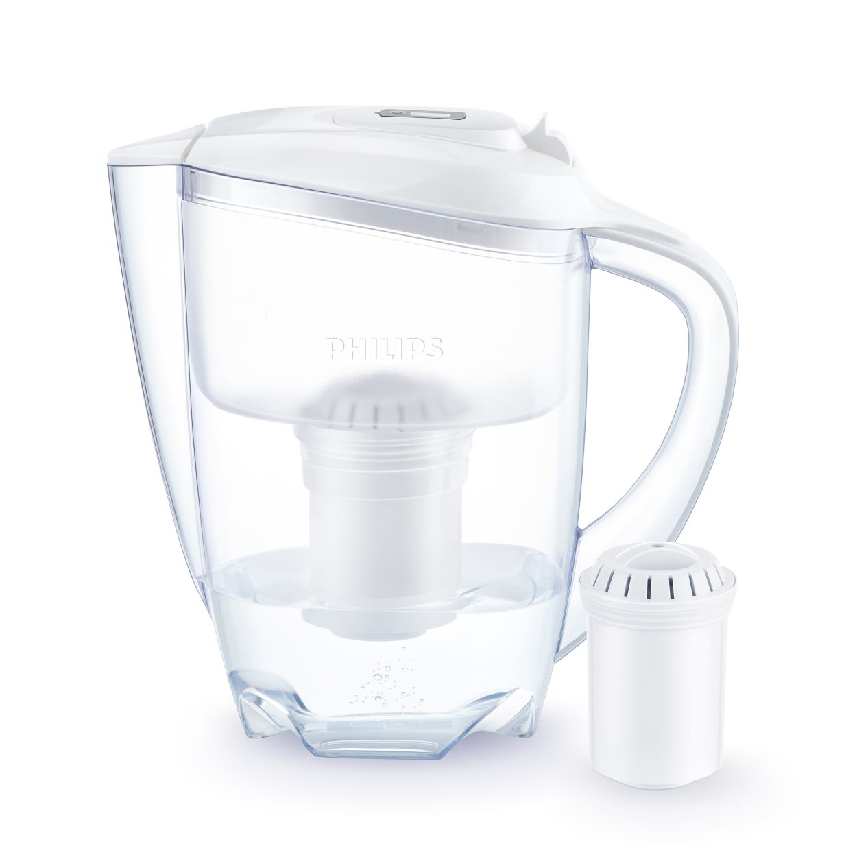 Carafe Filtrante D'eau En Acier Inoxydable 2,6 Litres Avec Filtre Et Compteur Tds