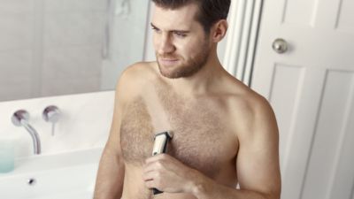 shaving chest with razor