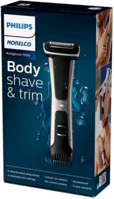 philips norelco bodygroom series 7000 men's rechargeable electric trimmer