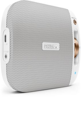 small white bluetooth speaker