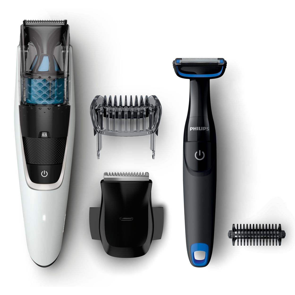 Beardtrimmer series 7000 Baardtrimmer met Turbovac-systeem BT7204/85 ...