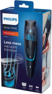 philips beardtrimmer series 7000 vacuum beard trimmer