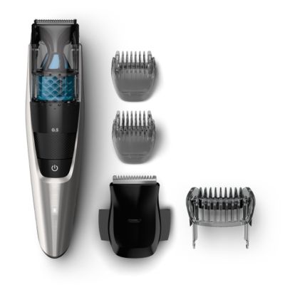 electric beard trimmer with vacuum