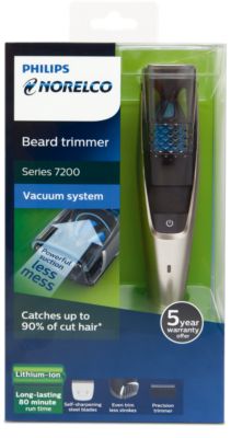 philips norelco series 7200 beard trimmer with vacuum