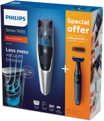 bt7220 vacuum beard trimmer