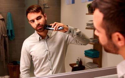 philips trimmer with laser light