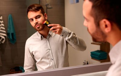 philips trimmer with laser light