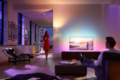 Philips Fernseher mit 4-seitigem Ambilight