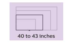 Philips TV screensize