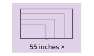 Philips TV screensize