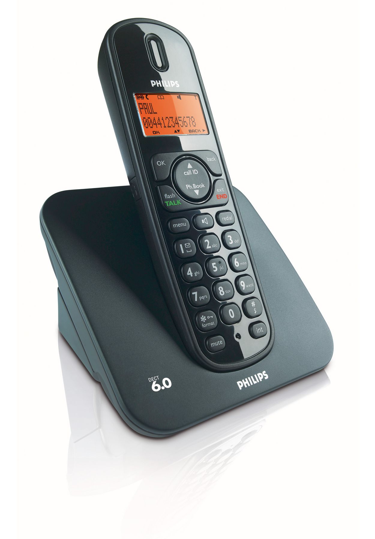 PHILIPS Pi Cordless Phone Telephone Dect 6.0 Interference Free ID 937