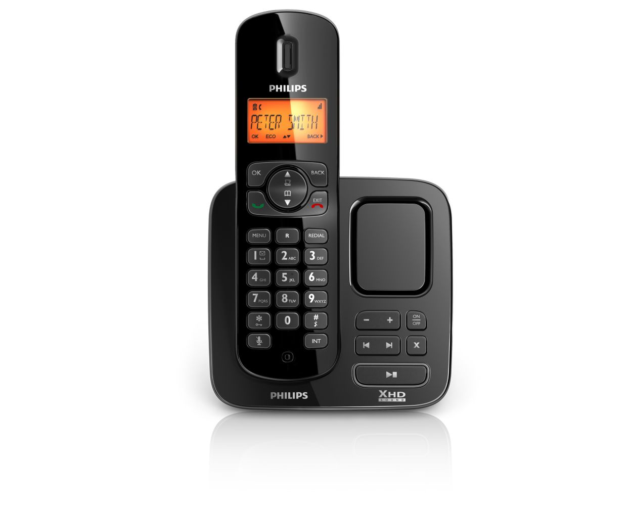 Perfect sound Téléphone fixe sans fil avec répondeur CD1751B/38