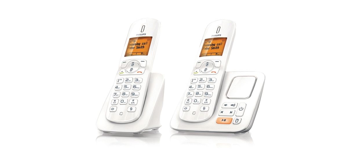 BeNear Téléphone fixe sans fil avec répondeur CD2852W/FR