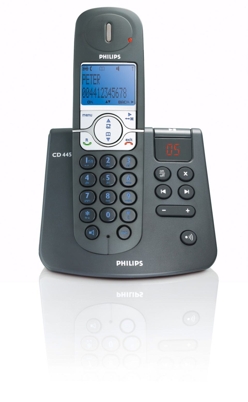 Cordless phone answer machine CD4451B/37 Philips