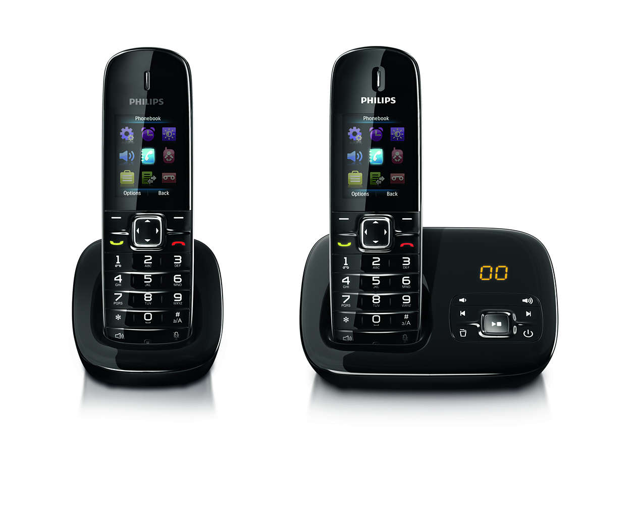 Philips Linea M3352B-Fr Duo 2 Téléphones Fixe Sans Fil Vertical