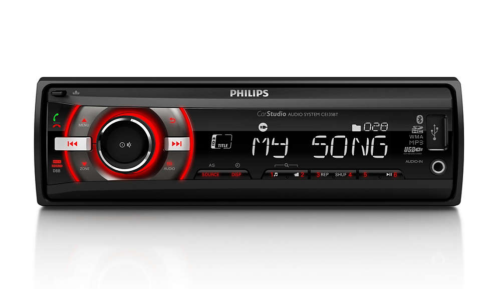 Enlace Martin Luther King Junior oriental Sistema de audio para el coche CE135BT/10 | Philips