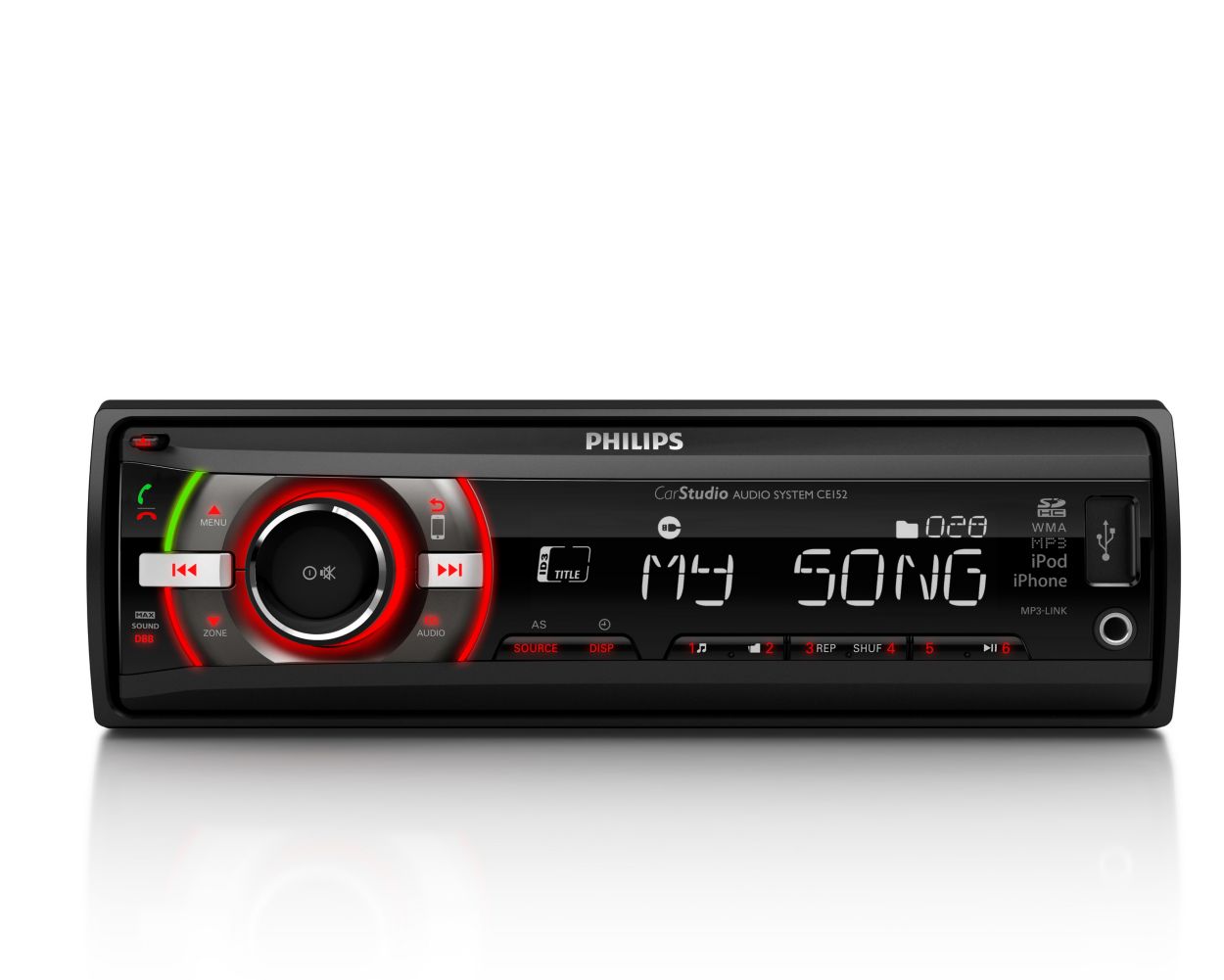 Sistema de audio para el auto CE152/55 Philips