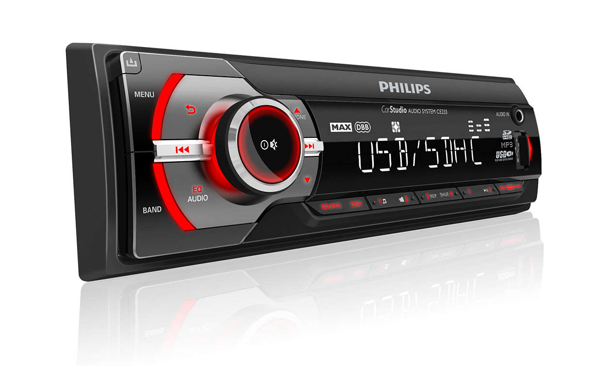 zona inteligencia Depender de Sistema de audio para el coche CE233/10 | Philips