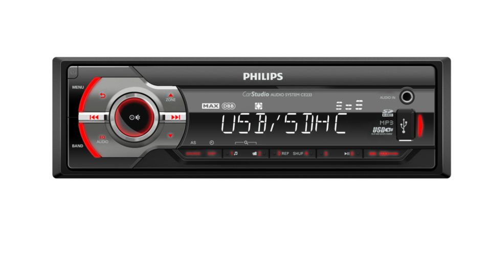 fout Vete federatie Audiosysteem voor in de auto CE233/19 | Philips
