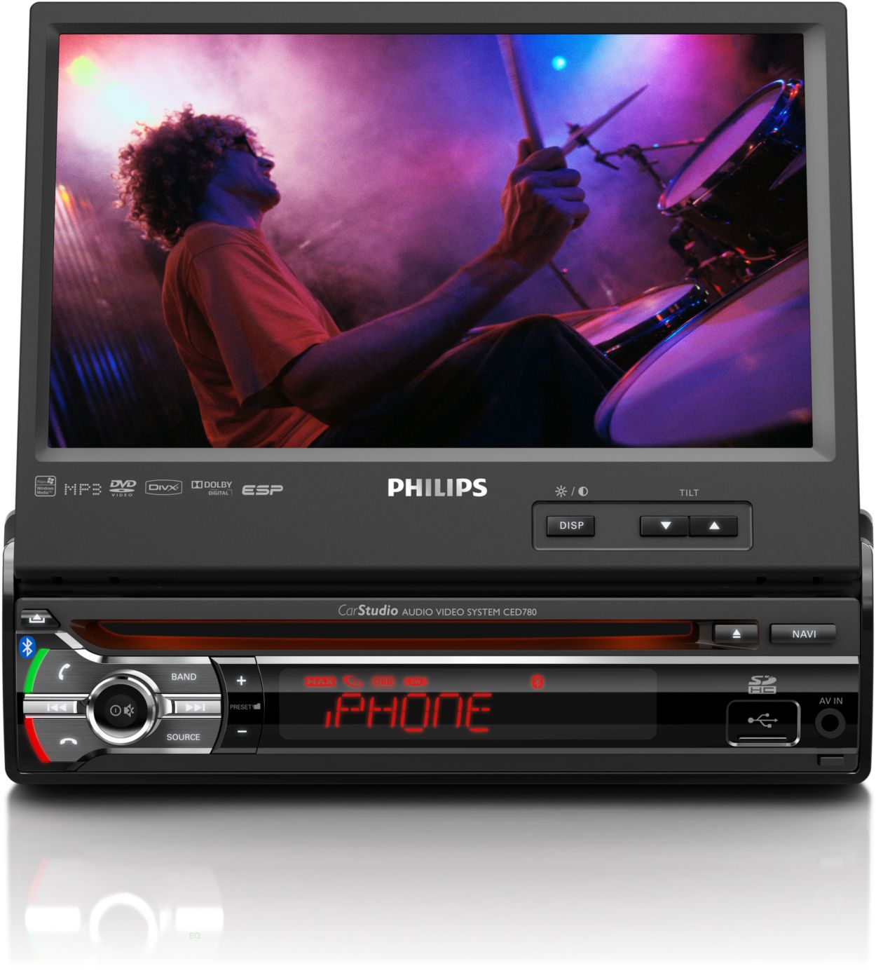 Système audio/vidéo pour voiture CED780/12 Philips