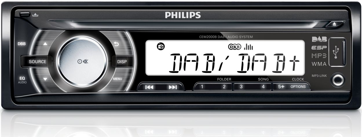 PHILIPS CEM2200 Autoradio CD USB 200W - AUR 