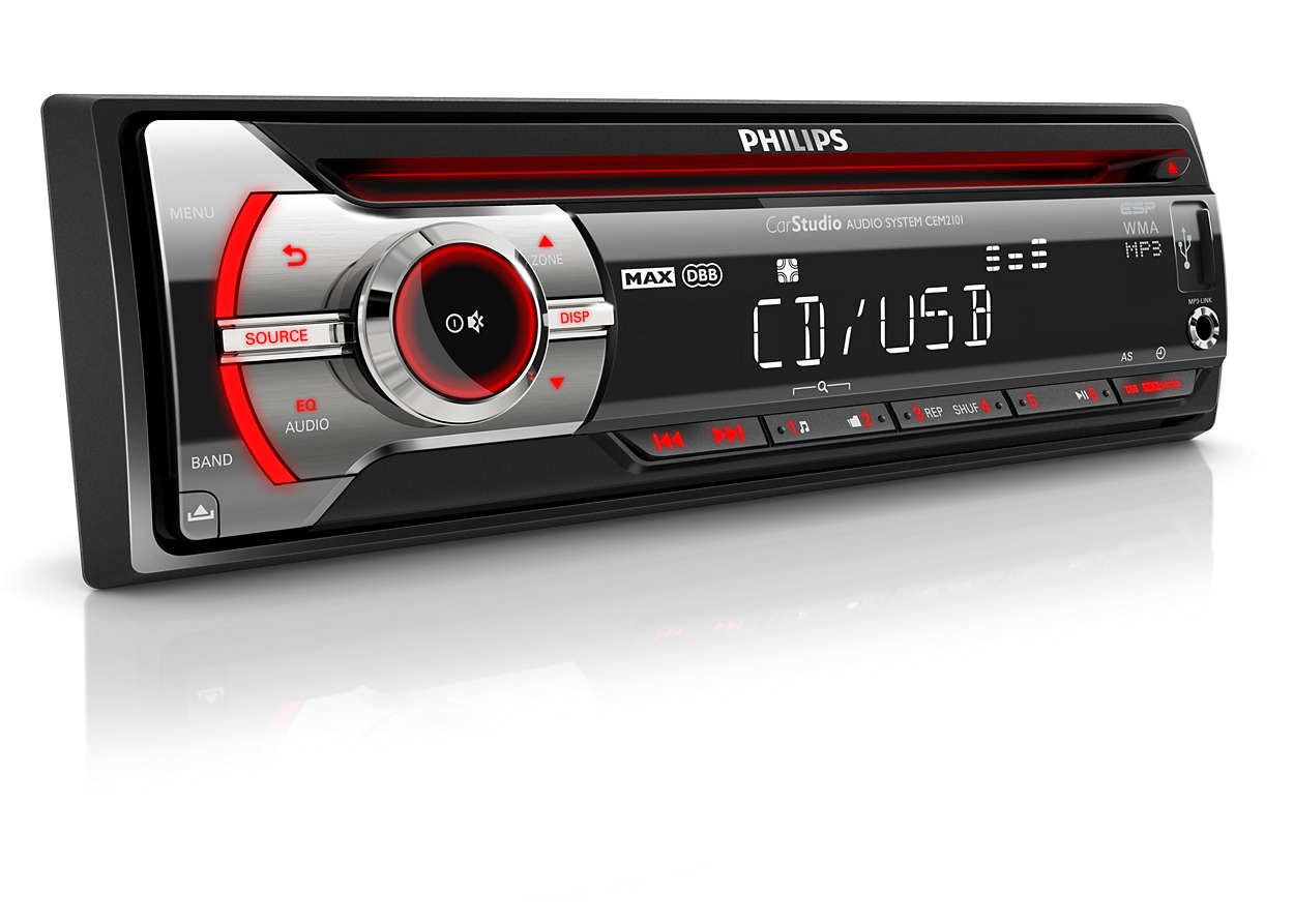 Sistema de audio el coche CEM2101/10 | Philips