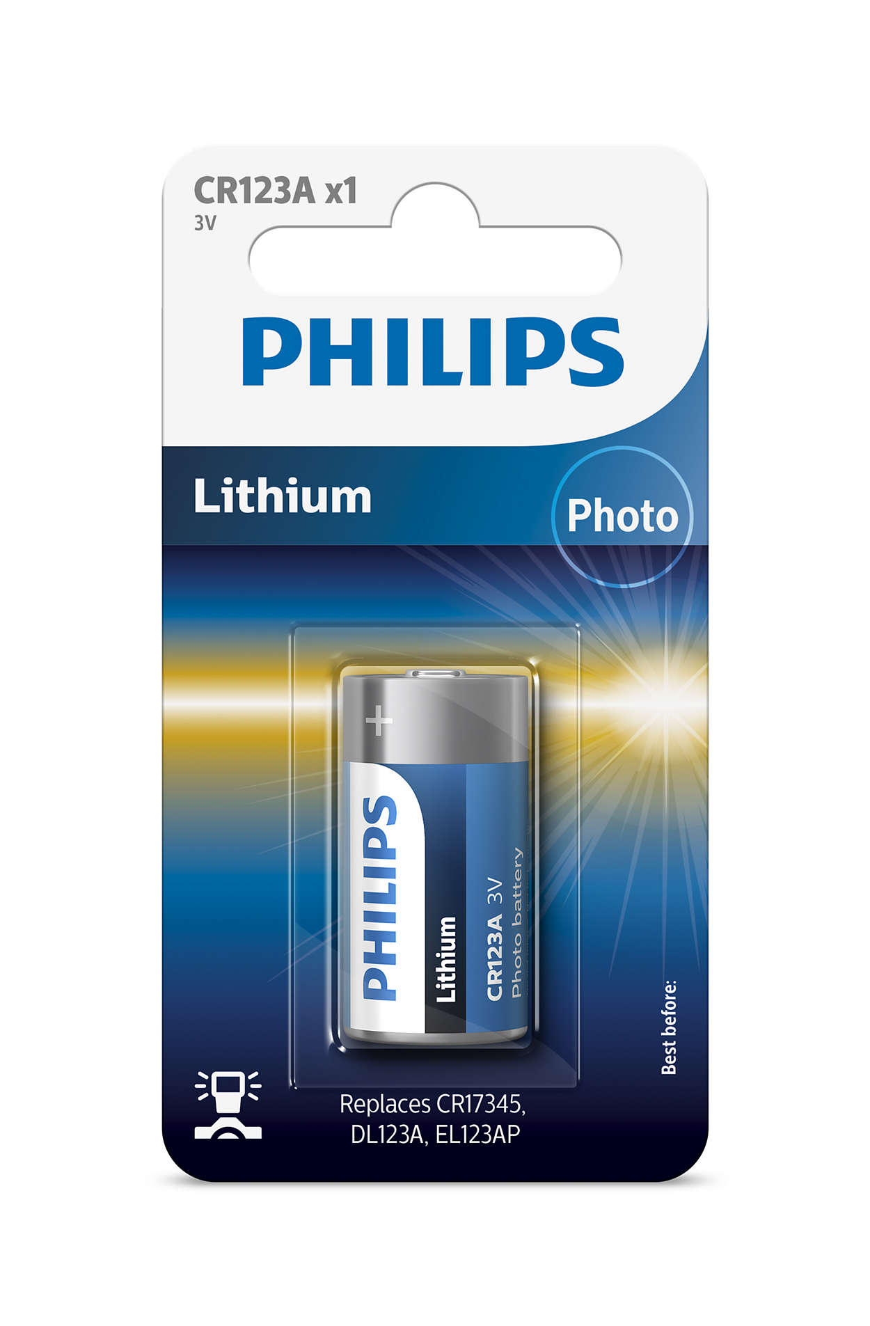 Anvendelse fløjte restaurant Minicells Batteri CR123A/01B | Philips
