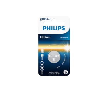 Pile Bouton Au Lithium Philips Cr2016