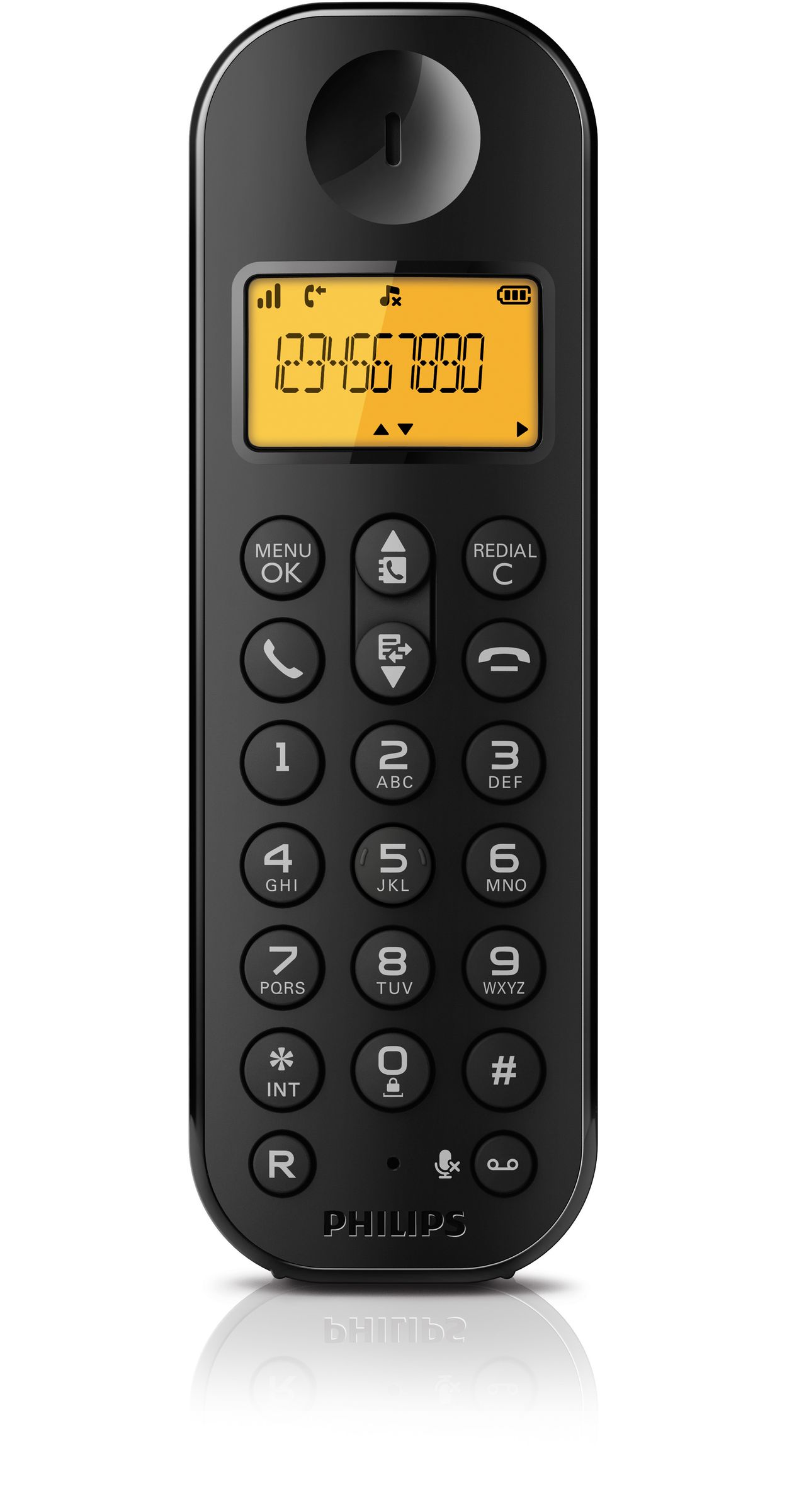 Philips D2152WP/FR Téléphone fixe sans fil Duo 2 combinés avec