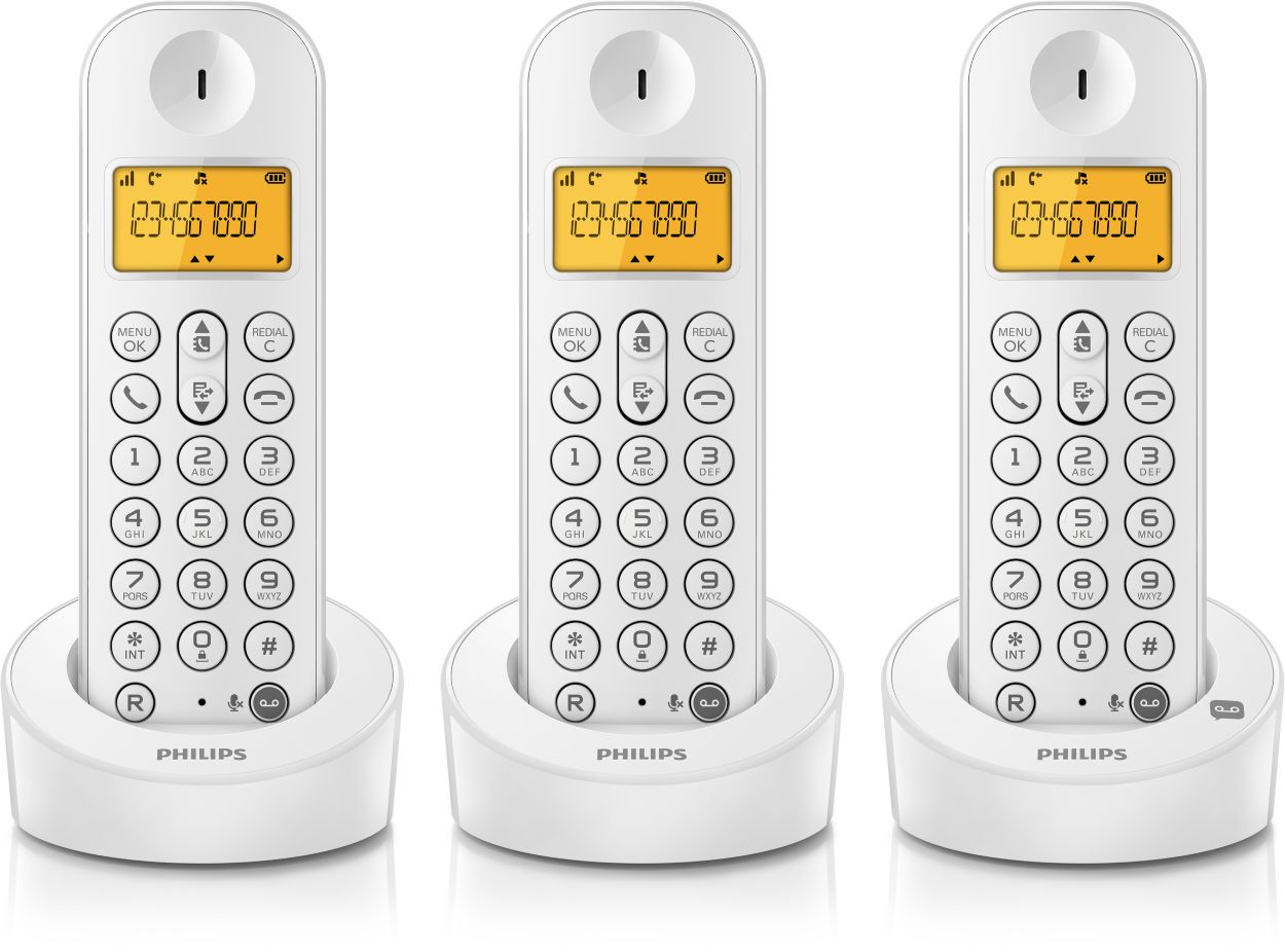 Téléphone Fixe Sans Fil Avec Répondeur D2154W/FR