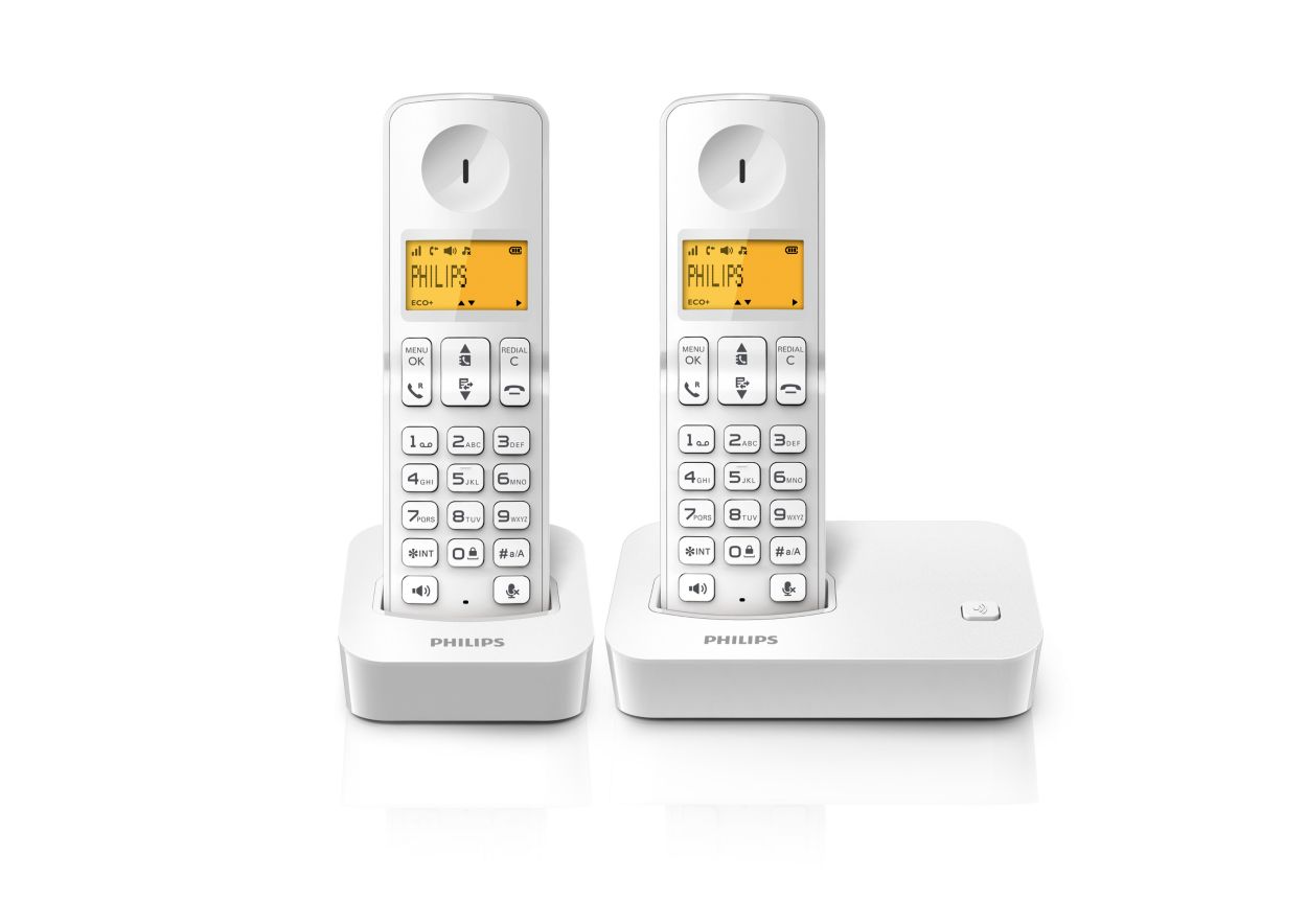 Cordless phone D2002W/90 Philips