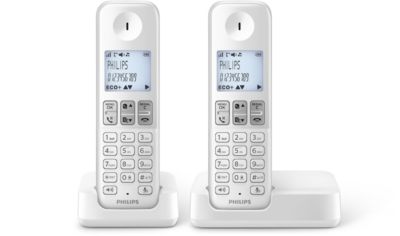 Philips D230 Quattro Téléphone Sans Fil Répondeur Blanc