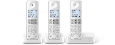 Philips D230 Quattro Téléphone Sans Fil Répondeur Blanc