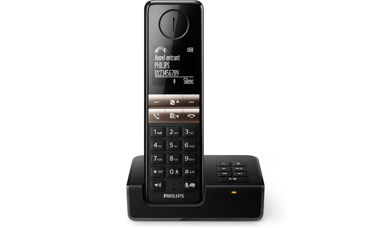 T l phone Fixe Sans Fil Avec R pondeur D4651B FR Philips
