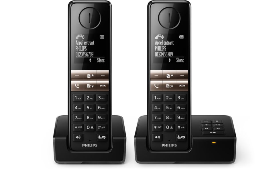 Téléphone fixe sans fil avec répondeur D4652B/FR