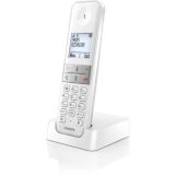 Philips Téléphone Fixe Sans Fil Classic Range D4701W/34 Blanc