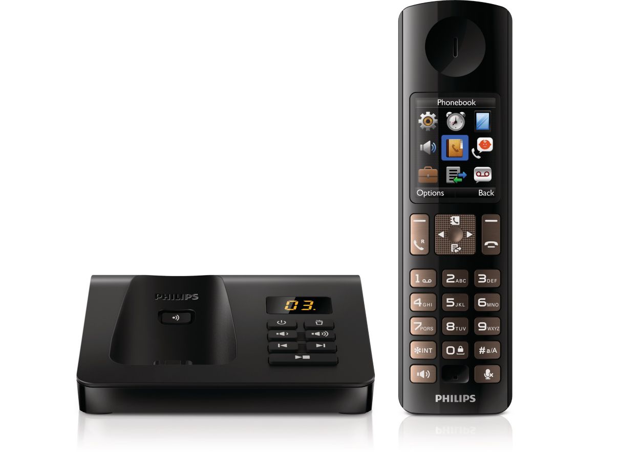 Telefono cordless con segreteria D7051B/23