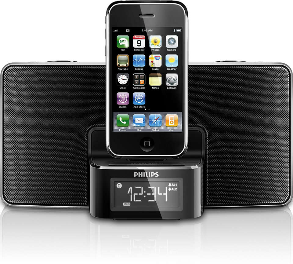Berri i dag Jep Alarm Clock radio for iPod/iPhone DC220/12 | Philips