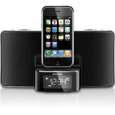 Compatibilidad para Radio reloj despertador para iPod/iPhone DC220/12