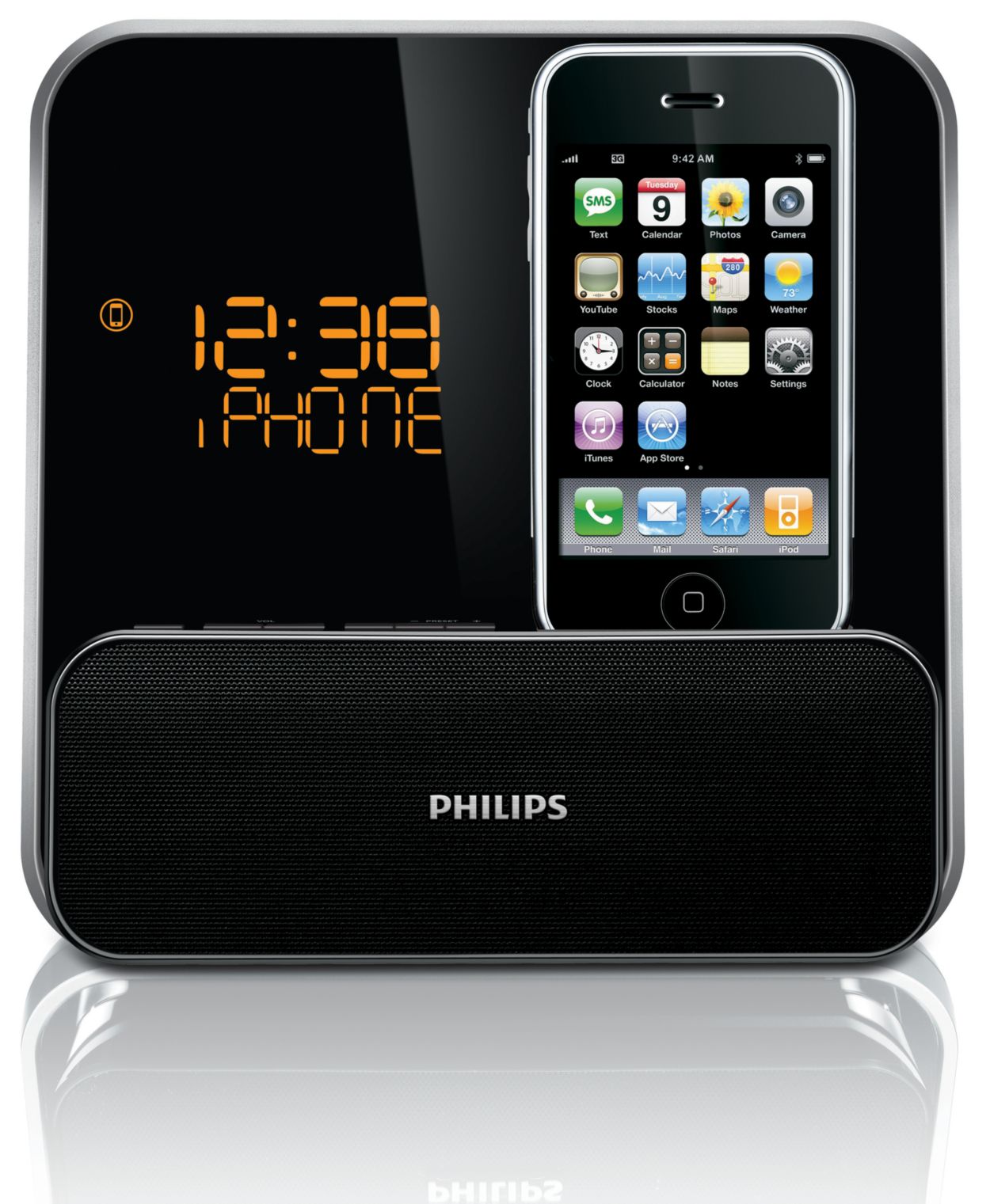 Alarm Clock radio for iPod/iPhone DC315/05 | Philips