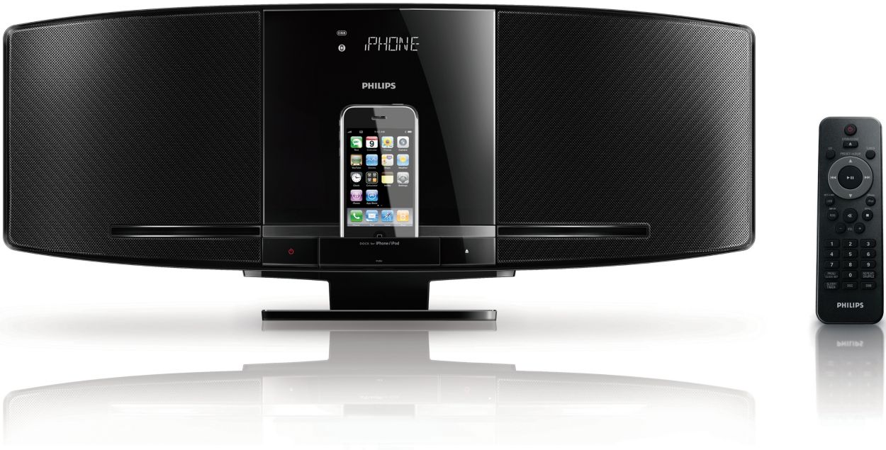 Sleek micro sound system DCM292/37 Philips