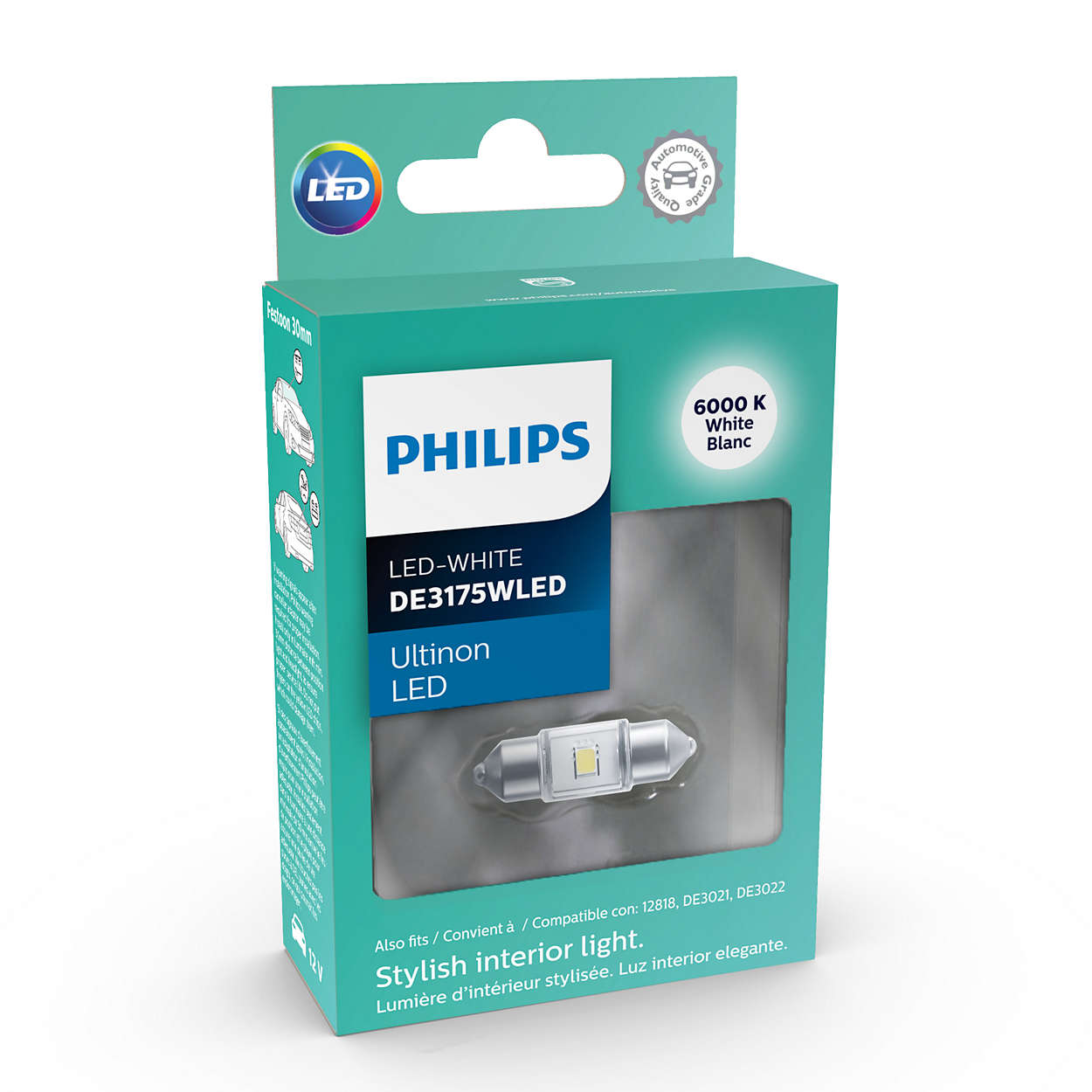 1 Pack Philips DE3175 Ultinon LED Bulb White