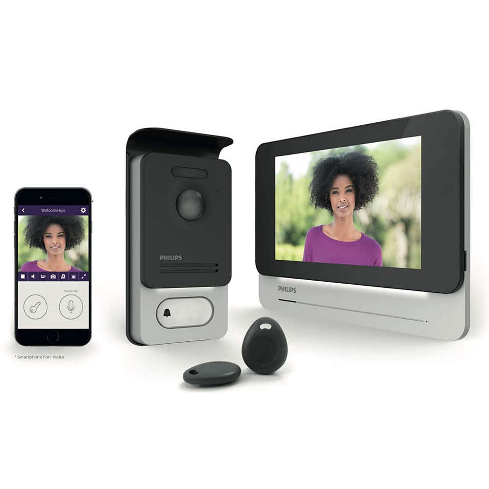Touchscreen und verknüpfte Gegensprechanlage mit Videofunktion