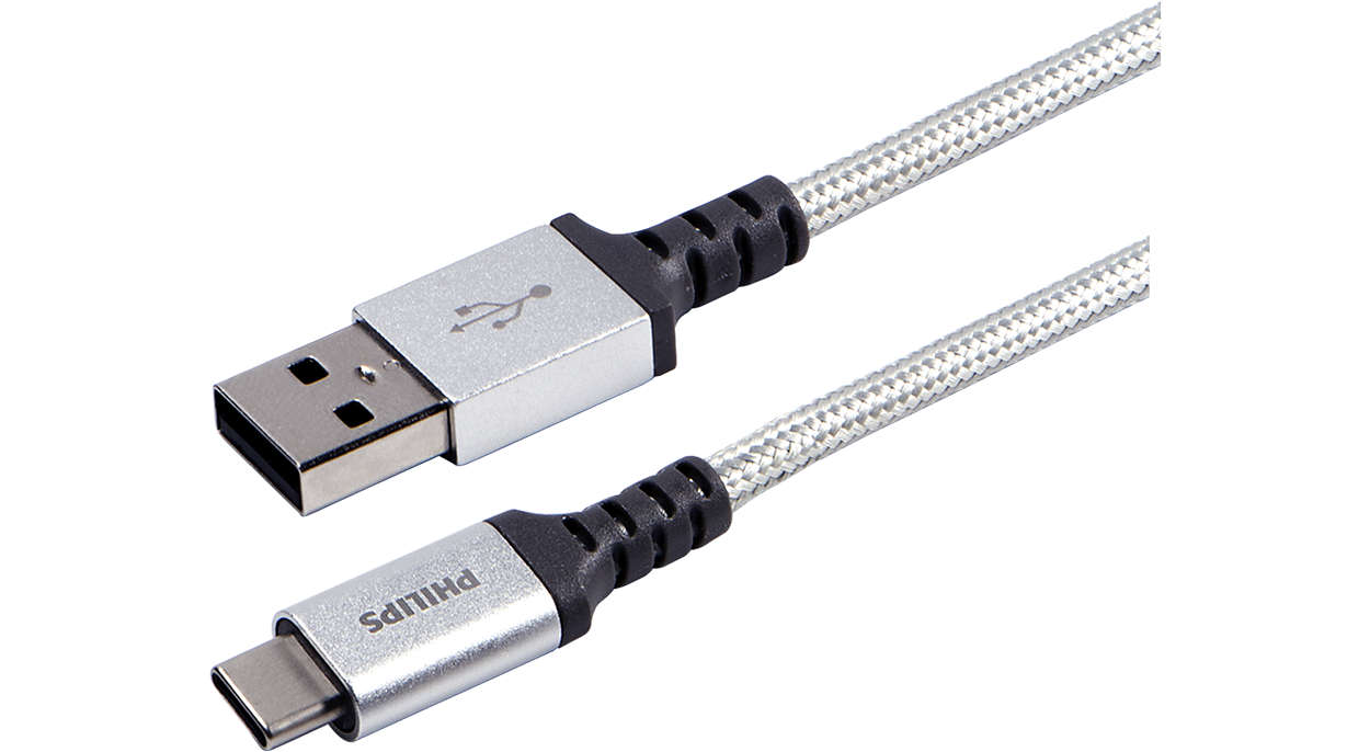 Premium braided USB-C cable aluminum connector