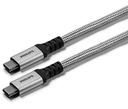 Premium braided USB-C cable aluminum connector